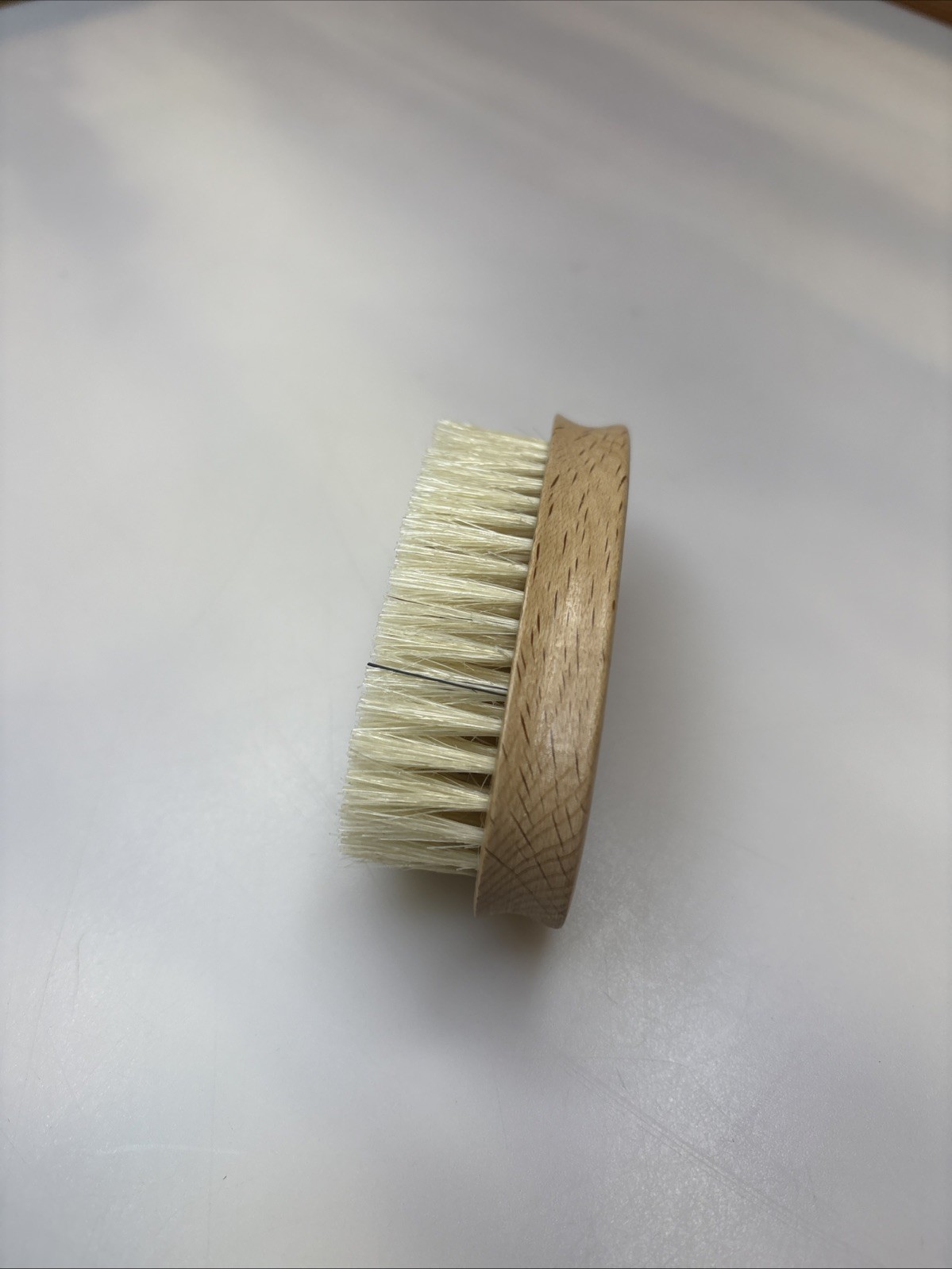 Complexion Brush Natural Bristles Wood Handle