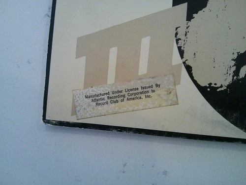 LED ZEPPELIN III LP WILDLY RARE SD 7201 RECORD CLUB AMERICA TAG & WORKING WHEEL!