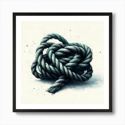 Knotty Knot 1 Kunstdruck gerahmt Wandbild Poster Leinwanddruck Bild