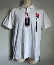 New Chaps Ultimate Temp Control Men  s White Short Sleeve Cotton Polo Shirt Sz. S