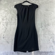 H&M Dress Women’s 4 Black Back Button Closure LBD