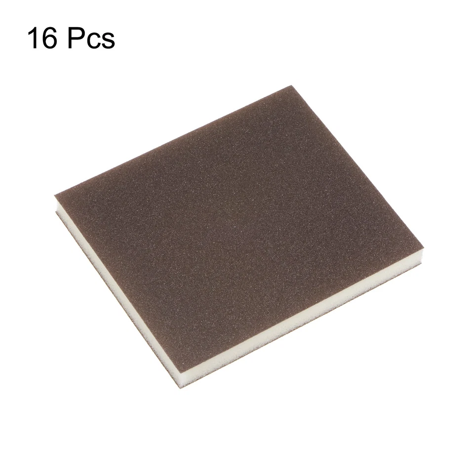 16 peças blocos de esponja de lixa fina 400-500 bloco de lixa de espuma de grão, 120x100x12mm - Imagem 4 de 4