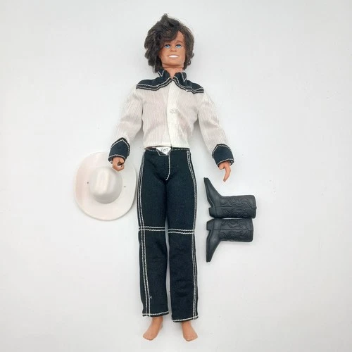 Vtg Western Ken Doll Barbie Mismatched 1968 Body 1977 Rooted Hair Head See Photo