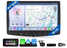DAB+ 10,1" Autoradio Android Auto 2DIN Navi Radio CarPlay kabellos 4G DAB+ ready