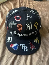 Supreme MLB Perfect Era Navy Hat Size 7 3/4