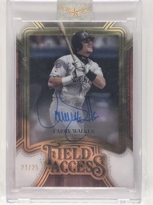 2025 Topps Five Star - Field Access Larry Walker Acetate Auto #FA-LW 21/25
