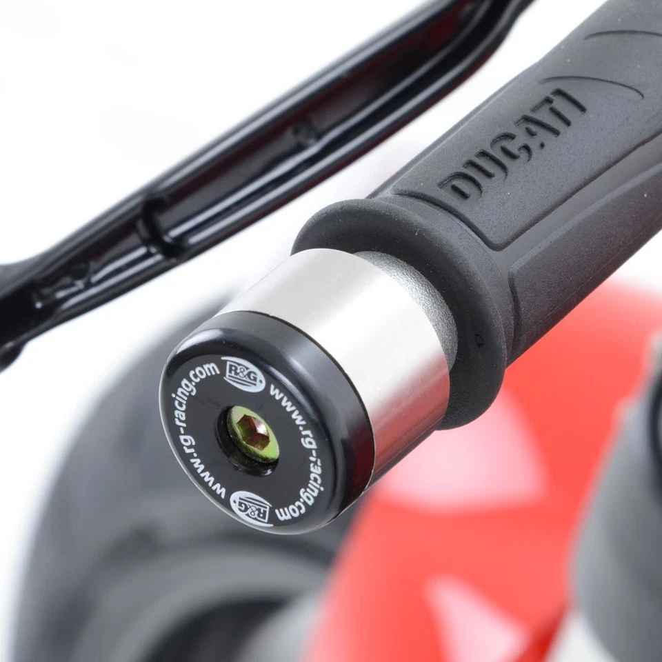 Deslizante de extremo de barra R&G plateado + negro para Kawasaki ZRX 1100 97-00 Foto 4 de 4