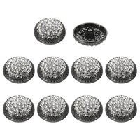 10 StüCk 36L Runde GläNzende StrassknöPfe 23Mm Schwarz/Weiß