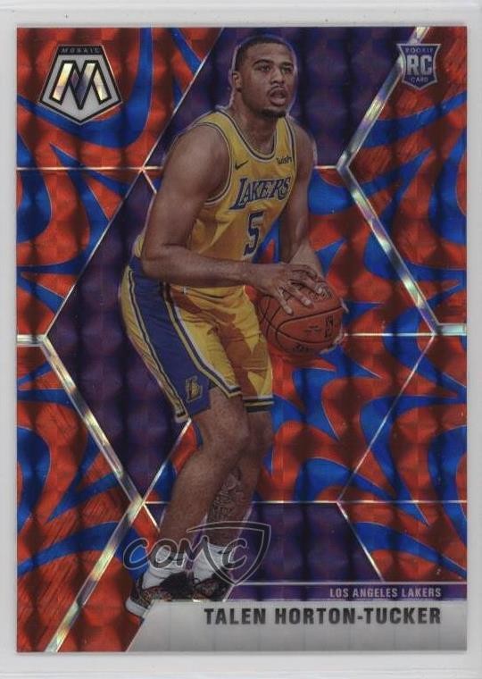 2019-20 Panini Mosaic Rookies Reactive Blue Prizm Talen Horton-Tucker #215 oc3