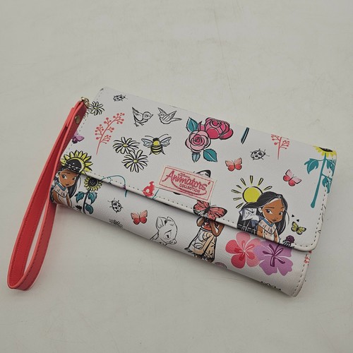 Disney's Animators Collection Wallet Princess bees birds flower Moana Pocahontas