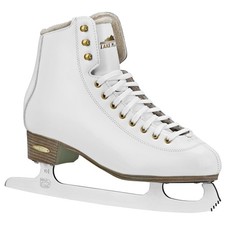 Lake Placid Alpine 900 Women's Traditional Figure Ice Skates White Size 8