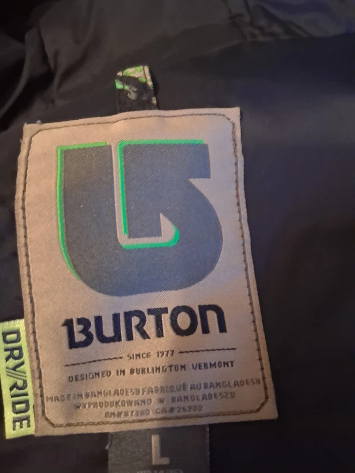 ��Burton Dunmore Snowboard Ski Snowmobile Insulated Winter Jacket,  Youth Large - Image 2 of 4