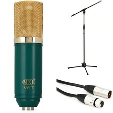 MXL V67G Large-diaphragm Condenser Microphone Bundle with Stand and Cable
