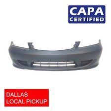Primed Front Bumper Cover For 2004-2005 Honda Civic Coupe 04711s5aa91zz Capa-dl