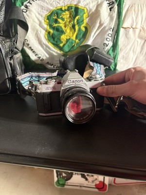 Canon AV-1 Film SLR Camera with FD 50mm F1.8 Lens