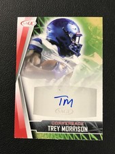 2022 SAGE #A-TM Trey Morrison North Carolina Tar Heels Red AUTO