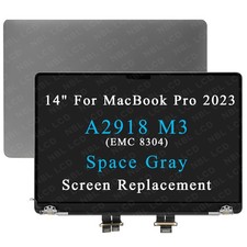 A2918 LCD Display Screen Assembly Gray for MacBook Pro 14" M3 2023 EMC 8304 A 