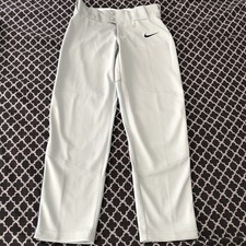 Nike Boys Vapor Select Piped Baseball Pants Gray BQ6443-055 Youth Small H29