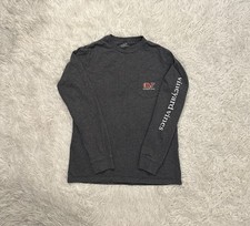 Vineyard Vines Youth Long Sleeve Football Whale Graphic Shirt Gray - Size L