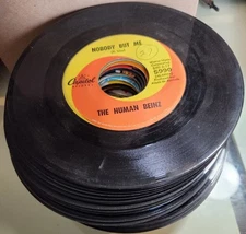 50 dif record lot 45s from 60's Oldies: Rock, a few R&B/Pop/Country No Sleeves