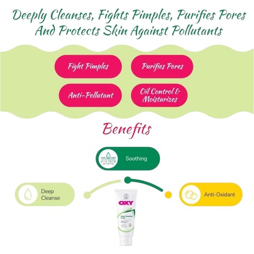 Oxy 3-Step Anti-Acne Set Face Wash + Toner + Moisturizer -Anti Acne Fight Pimple - Picture 5 of 22