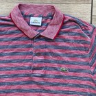Mens Striped Lacoste Polo Shirt Tee Top T Croc Live Sport Chemise Size 5 Large L