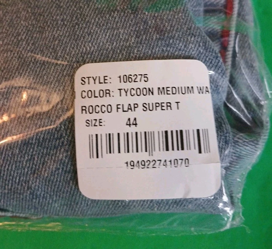 True Religion Hombre Tycoon Lavado Medio Rocco Solapa Super T Talla 44 Estilo 106275 Foto 4 de 4