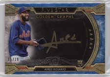 2018 Topps Five Star Golden Graphs Blue 15/20 Amed Rosario #FGG-AR Auto y0i