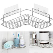 Shower Caddy Shelf Bathroom Corner Bath Storage Holder Organizer Triangular Rack