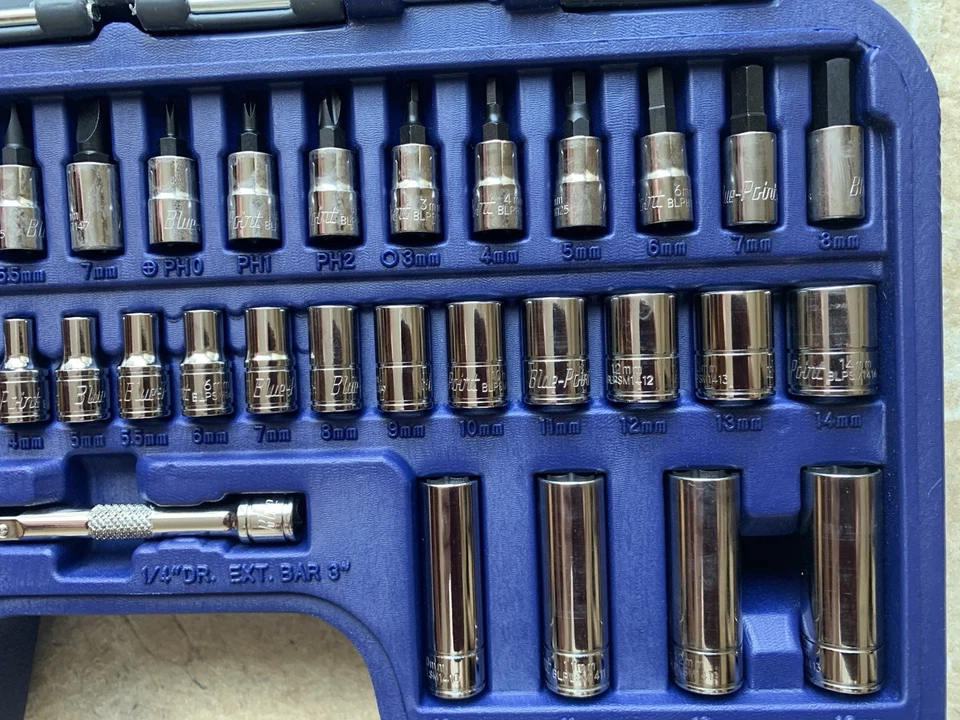 Blue Point 47pc 1/4" Drive General Service Socket Set 147MBPGSSUK - Image 4 of 4