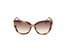 MAX MARA Logo11 MM0040 48F Havana CatEye Plastic Sunglasses Frame 54-18-140