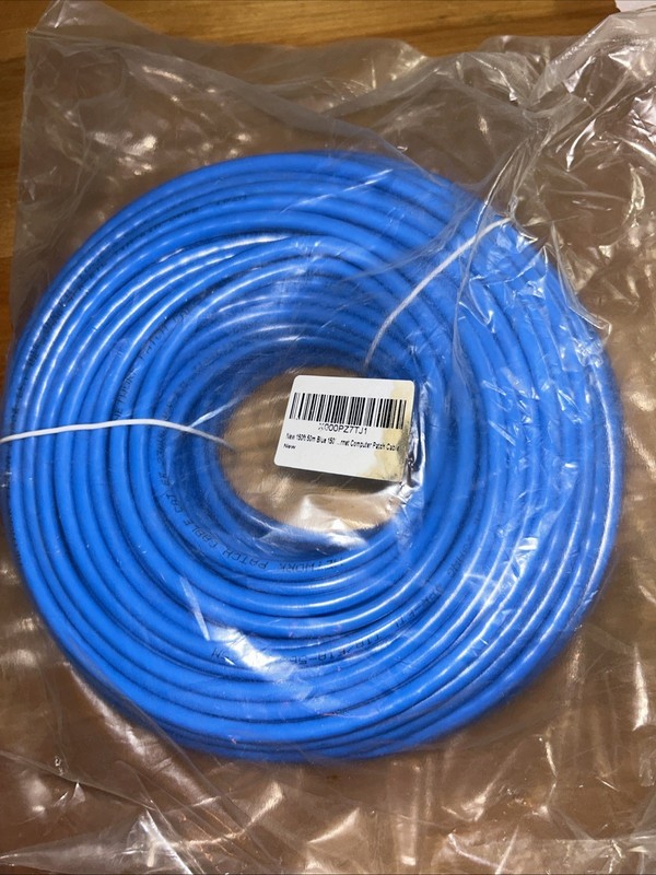 Electronics New 150ft 50m Blue 150’ Internet Computer Patch Cable
