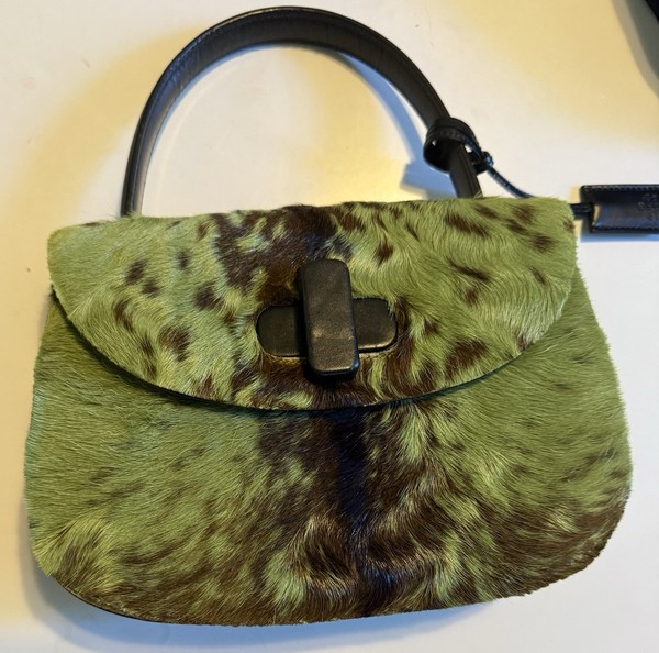 Gucci Mini Ponyskin Bag. Excellent Condition. An Iconic Vintage Handbag.