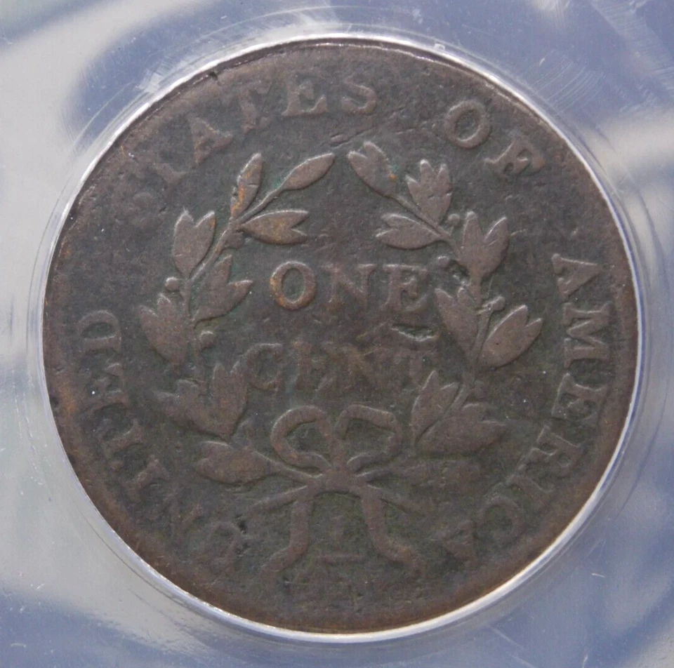 1801 Draped BUST Large Cent S-223 1/000 1c ANACS VG8 #651 Very Good ECC&C, Inc. - Image 2 of 4