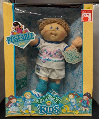 1991 Hasbro #30200 Cabbage Patch Kids poseable soft tennis player NRFB