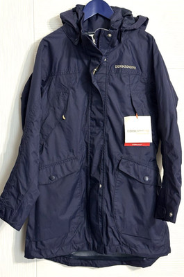 Didriksons Girls Thelma GS JKT Storm System Parka Coat Blue Size 140 New