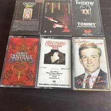 Cassette Tape Lot of 6 Vintage 1980s Tapes Santana  Movie Soundtracks