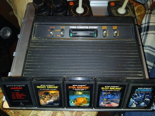 Atari 2600 Video Computer System Console With Joystick No Power Cable 1977