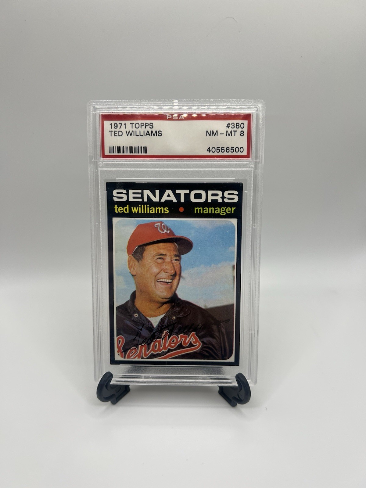 1971 Topps Ted Williams #380 PSA 8