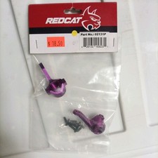 NOS Redcat 02131P Aluminum Steering Knuckles Purple Kit