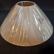 Lamp Shade Plain Fabric Coolie Cream - 41 cm - Cream Fabric Table Lamp Shade