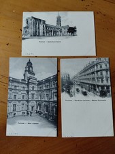 lot de 3 CPA , TOULOUSE, 31 , dos non divisés,  non écrites