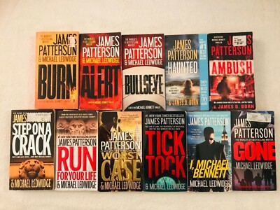 Lot 12 James Patterson PB Book Almost Complete Michael Bennett Series 1-12