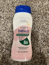 Studio Selection Sunscreen Lotion For Babies Spf 50 NEW 8 OZ. Exp 09/2024