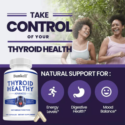 Thyroid Health Capsules Supports Thyroid Digestive Health Boosts Metabolism Mood