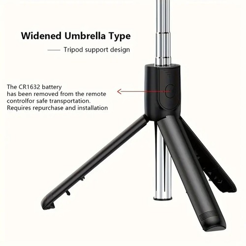 Mini Selfie Stick Mobile tripod with wireless remote control and fill light - Picture 7 of 12