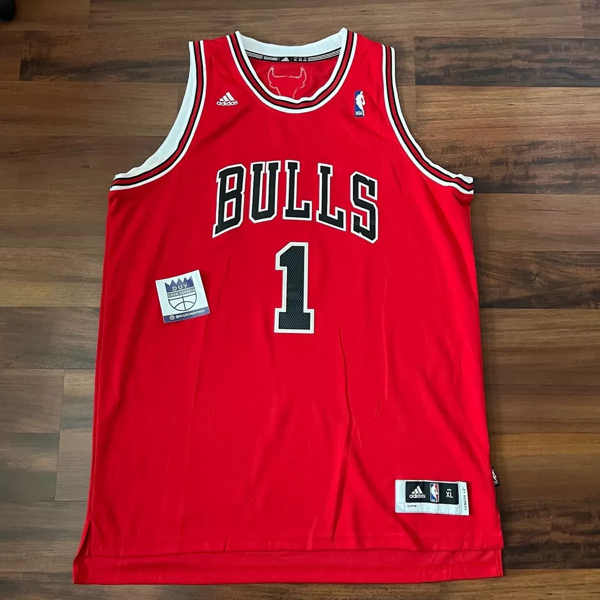 DERRICK ROSE CHICAGO BULLS DROSE BLACK ADIDAS SWINGMAN JERSEY MEN SMALL