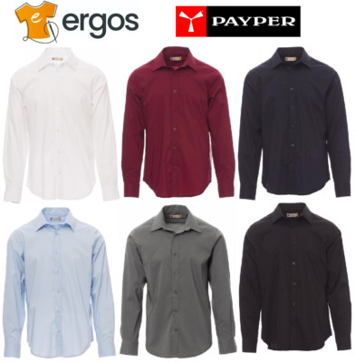 Payper IMAGE Men's Flared Long Sleeve Work Uniform Uniform Shirt