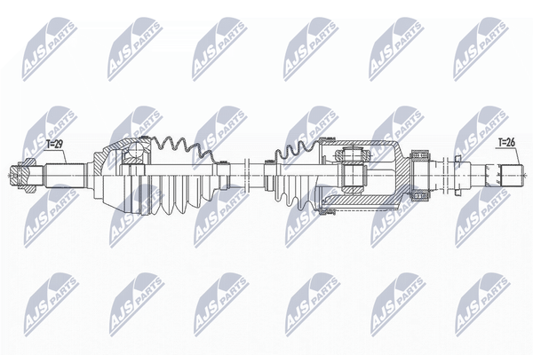 NTY NPW-NS-092 Antriebswelle FüR Nissan-image
