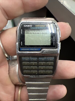 極美品✨DATABANK DBC-1500 CASIO 90s Vintage Vintage CASIO DBC-1500 Data Bank 150 Digital Calculator Wrist